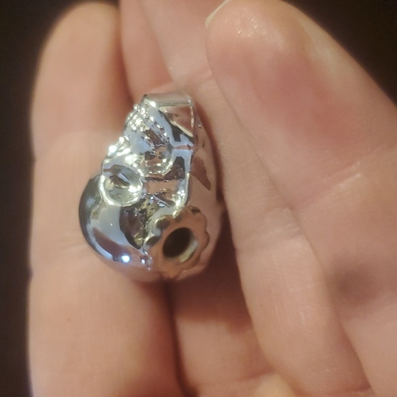 New Silver Titanium Skull Pendant. - Picture 9 of 12